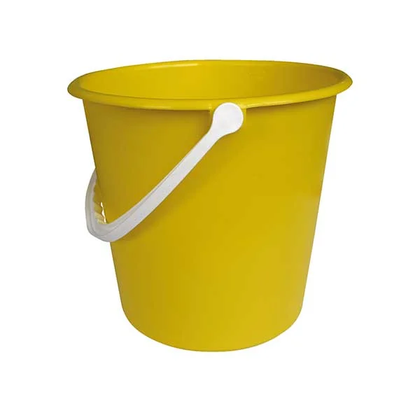 10 LITRE PLASTIC BUCKET YELLOW