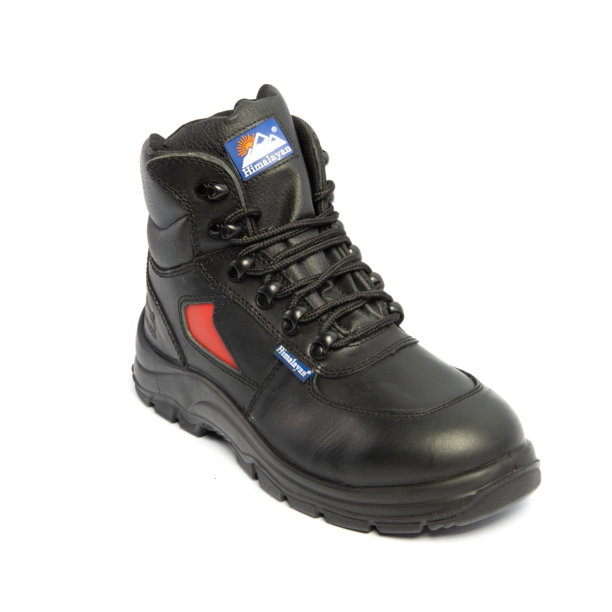 S1P Himalayan 3414 black leather safety boot