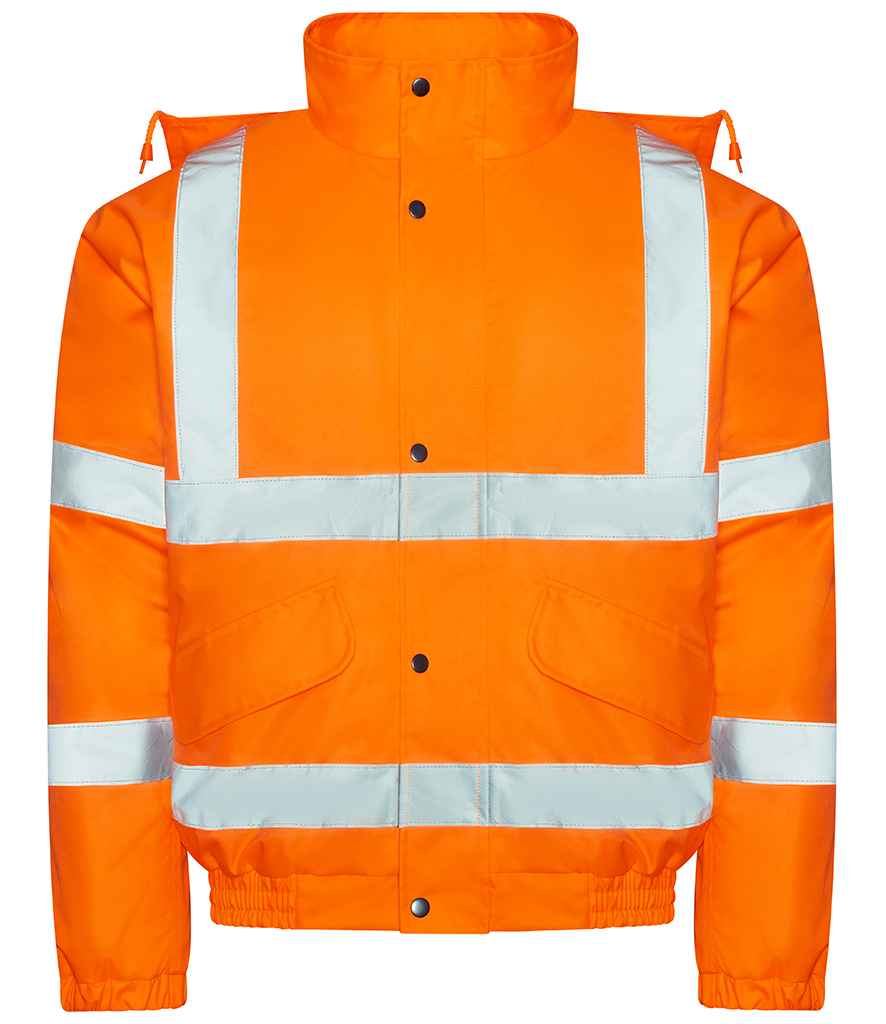 Orange Hi Vis Bomber Jacket