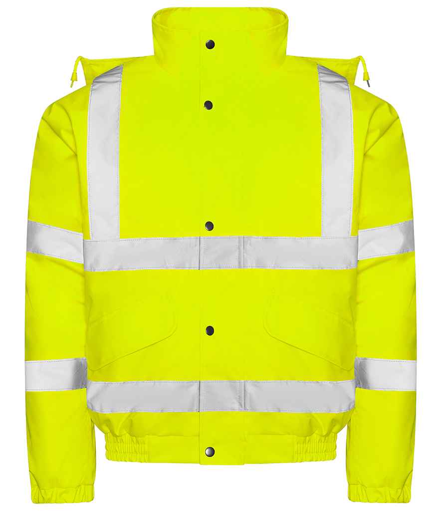 Yellow Hi Vis Bomber Jacket