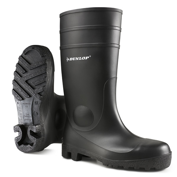 S5 Dunlop Protomaster Full Safety PVC Wellingtons Black