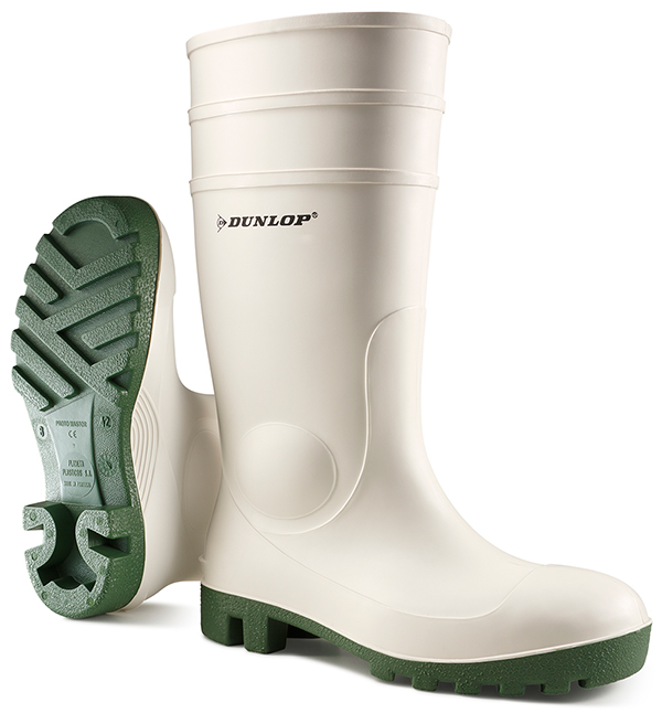 S5 Dunlop Protomaster Full Safety PVC Wellingtons White