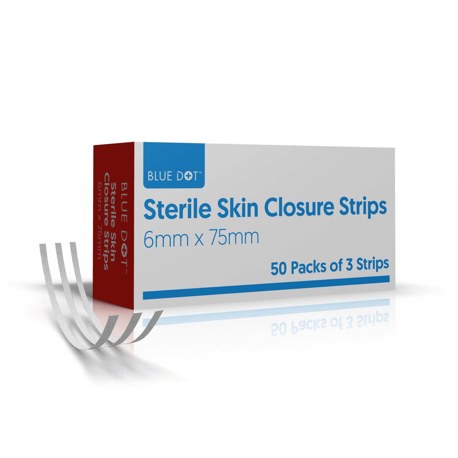 SKIN CLOSURE STRIPS 75mm x 6mm (50 x 3)